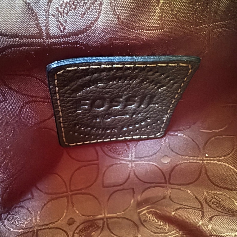 Fossil Mini Backpack Small Bronze Metallic Leather  Boho Bag Travel Casual - Picture 12 of 16